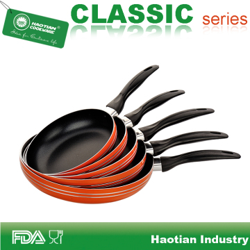 Orange Aluminum Non Stick Fry Pan Set