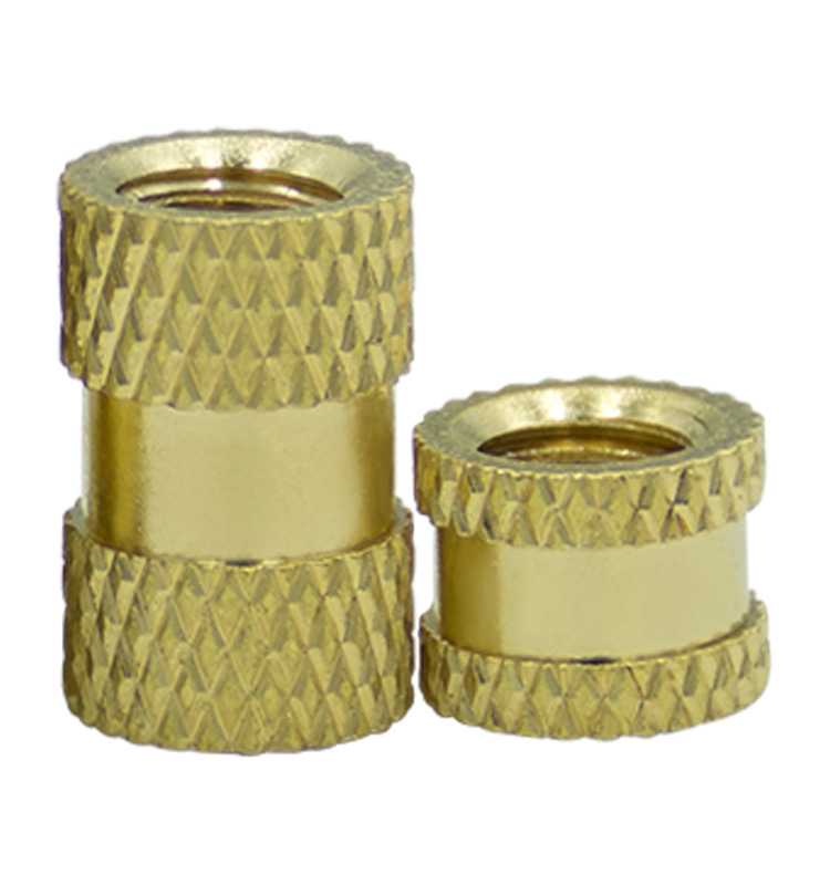 Threaded Knurled Brass Insert Nut For Plastic
