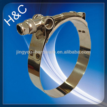 Good quality Stainless steel T-bolt Riser Pipe Clamps