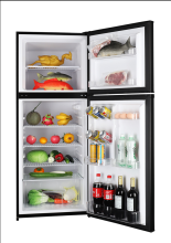 Drawing wrought double door refrigerator