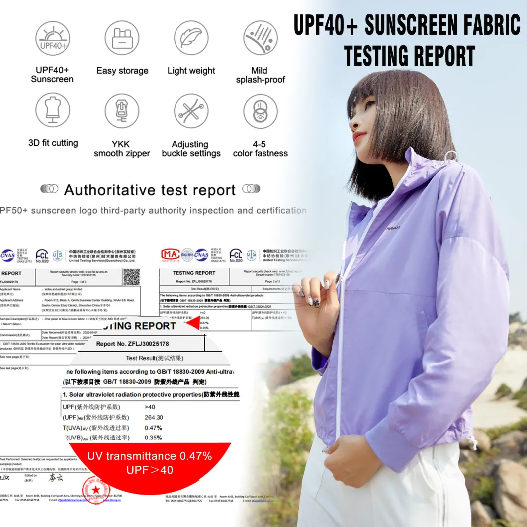 Upf40+ UV Protection Quick-Drying Jacket Outdoor Sports Jacket