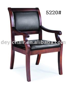 wooden conference chair 5220 wooden leather anteroom chair