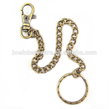 Fashion High Quality Metal Antique Brass Wallet Chain