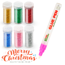 Wholesale Bullet Tip Glue Stick Pen with Glitter Powder for Post-it Sticky Notes