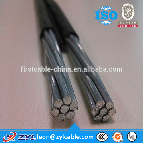 supply al/xlpe overhead abc cable with Steel Tape/cable certification test/electrical power cable