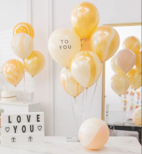 Marble Agate Latex Balloons