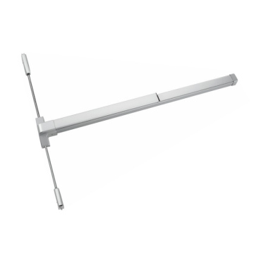 Push rod lock top and bottom latch