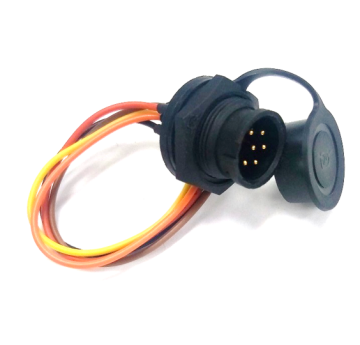 Panel mount M16 6 pin male waterproof cable
