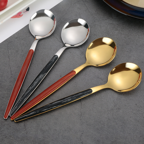 Stainless Steel Flatware royal plastic handle flatware set