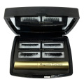 Two pairs mink magnetic eyelashes in plastic box with eyeliner and tweezer