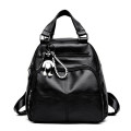 2018 double shoulder backpack bag pu bag