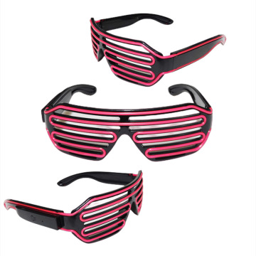 USB Rechargeable LED Shutter Glasses for Rave