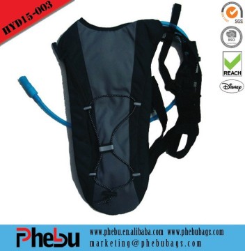 Cycling storage backpack with water bladder