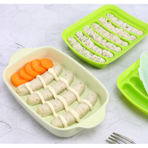 Custom 6-Cavity Handmade Hot Dogs Silicone Xúc xích