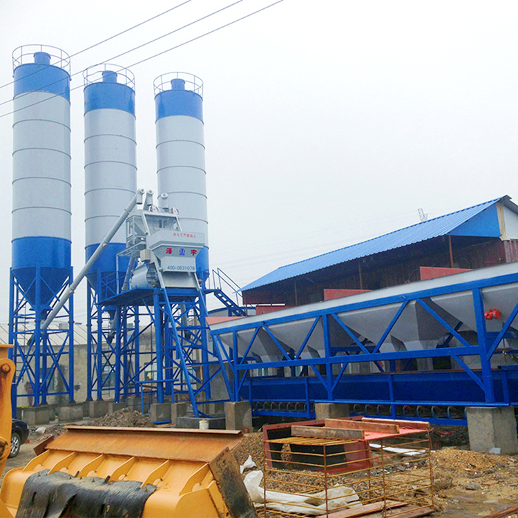 Electric new technology 25m3 modular concrete batching plant