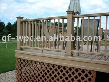 wood plastic composite railing