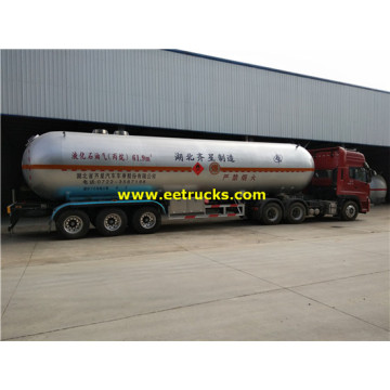 62m3 Tri-axle Bulk Propane Tank Trailers