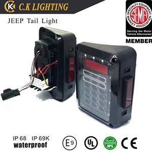 Multifunctional DC 12V jeep rear led tail light for jeep wrangler jk