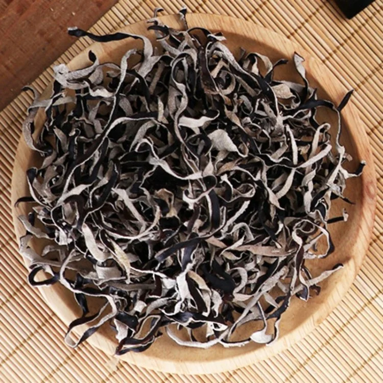 Dried Mushroom White Back Black Fungus Strips China