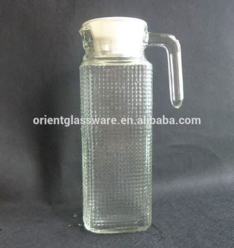 Hot sale glass water pitchers for wate juice beer