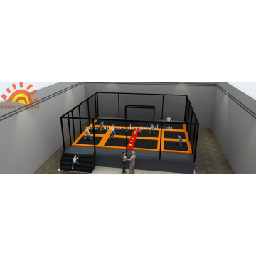 Gymnastic Football Trampoline Area