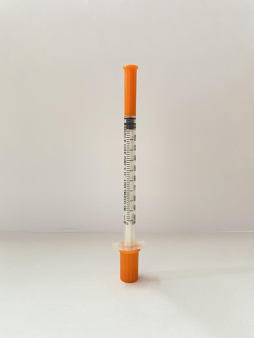 حقنة الأنسولين رخيصة الثمن 1 مل معقمة طبية يمكن التخلص منها