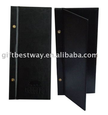 Black wine menu holder/ restaurant menu holder