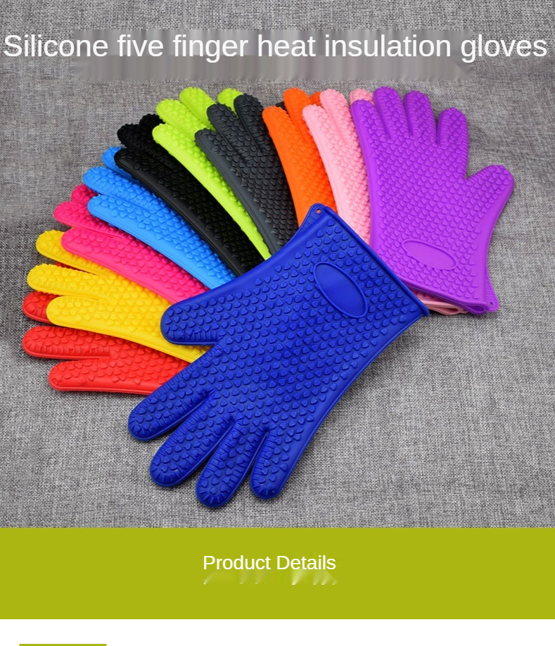 Amazon Hot Selling Silicone Heat Resistant anti-scalding Gloves
