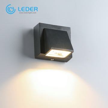 LEDER 3W Aluminum Black outdoor in wall lights