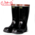 Gum rubber boots with steel toe