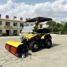 Municipal Snow Removal Vehicle: Ride-On Snowplow Motor Snow Thrower