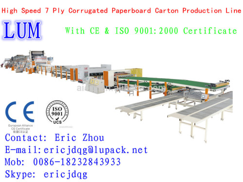 3 ply corrugated cardboard production line/carton production line/packaging machinery ce & iso9001