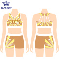 Blanke print sport bh cheerleading uniformer