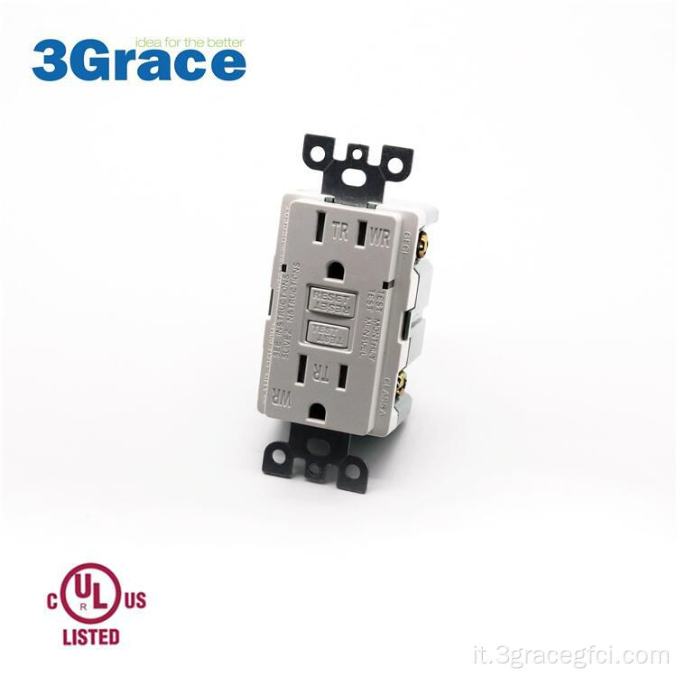 Outlet GFCI da 15A test automatico