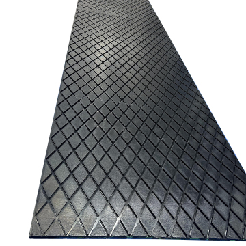 Belt machine roller special wearing rhombic rubber sheet