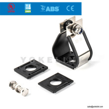 Trefoil Cable Cleats 33-38mm Stainless Steel IEC 61914 Cable Cleats Short Circuit Protection
