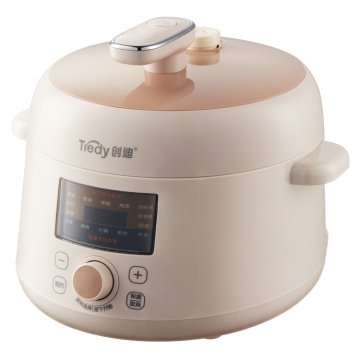 2.5L Cuisson Dual-Hat Good Qualité Cuisine Électrique Multi pression Cuisinière Chaud Pot Steamer Rose