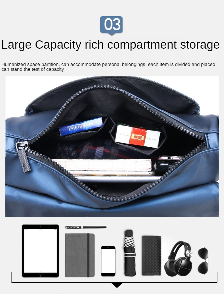 Amazon Buckle Man Bags Shoulder Fashion American Shoulder Business Bag Sling Crossbody Waterproof Shoulder Bag for Men