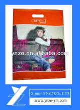 Die cut plastic handle bags