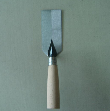 Brick trowel hand tools with wooden handle