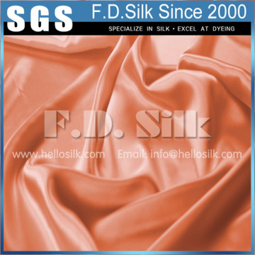 China leading SILK FABRIC brand Hellosilk coral ivory ture satin