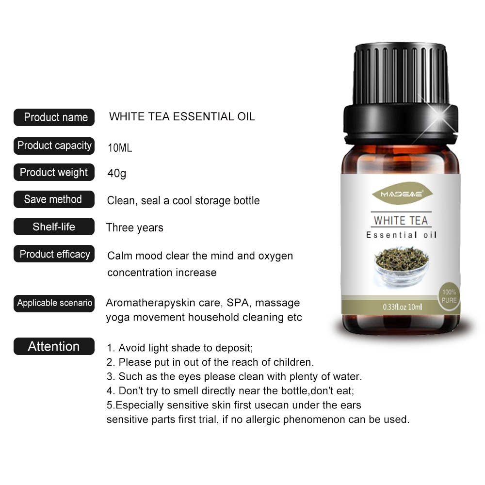 10 ml arôme diffuseur Natural White Tea Essential Essential