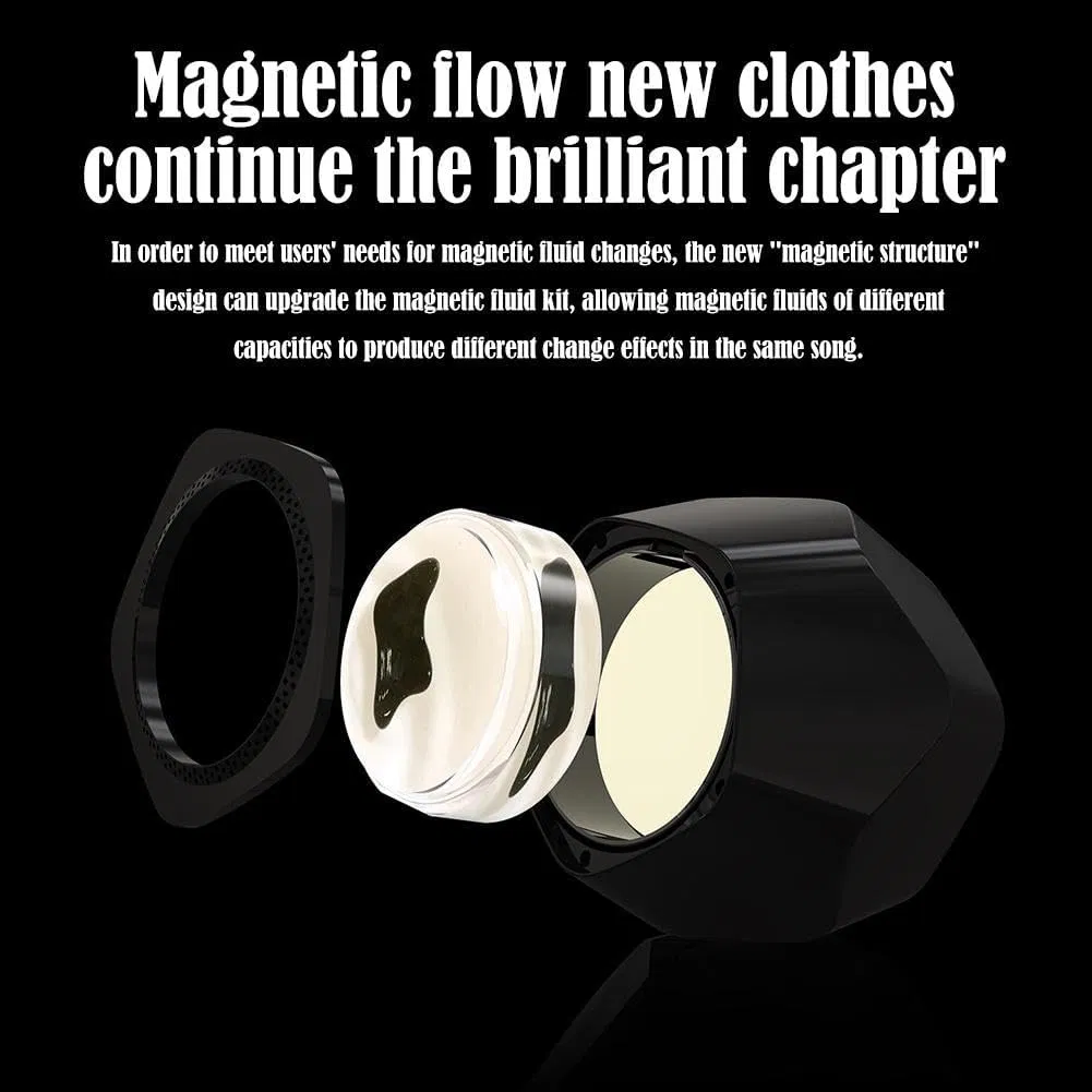 Dancing Magnetic Fluid Speaker for Visual Display Lighting