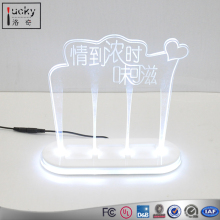 Bottle Display With LIghting Three Bottle Stand