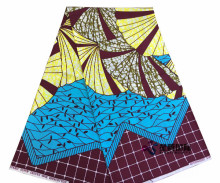 Cotton Imitation Wax Prints Wrinkle Free Fabric