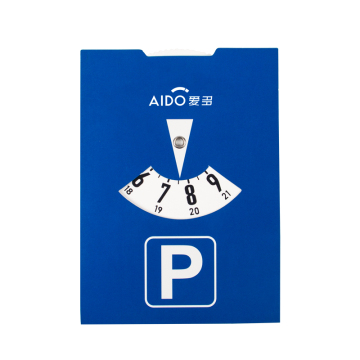 Blue Color Car Timer Parking Disk Made of PVC Material