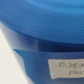 Termoplástico de filme plástico de PVC de vinil rígido 25mico de vinil azul
