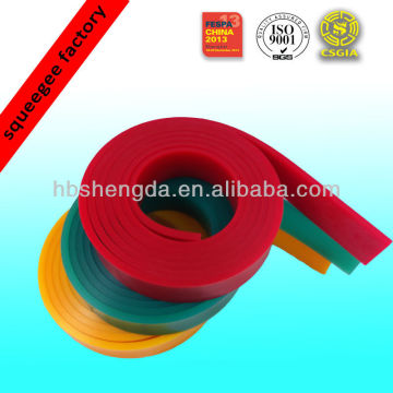 Silk screen printing squeegee material