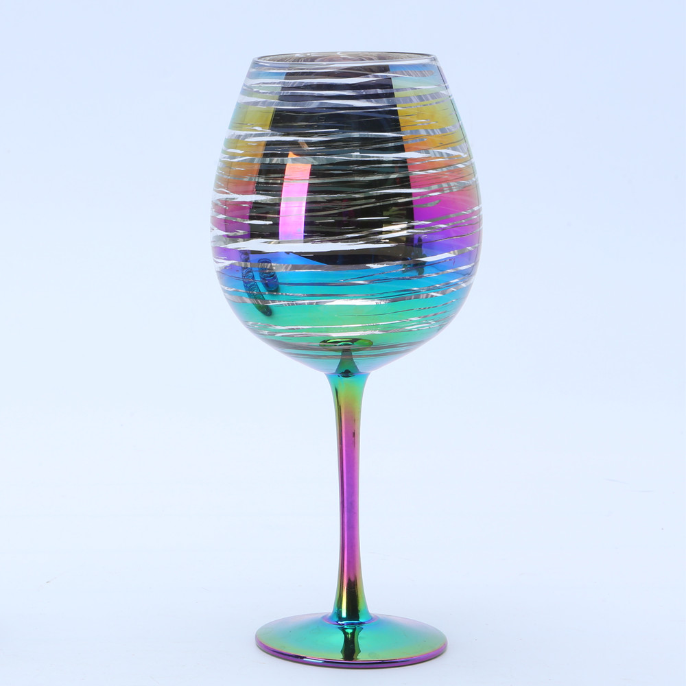 Wholesale Rainbow Goblet Wine Glass1