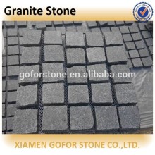 black granite cobble stone
